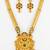 gold plated kemp stone necklace set