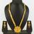 gold plated kemp stone necklace set