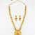 gold plated kemp stone necklace set