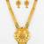gold plated kemp stone necklace set