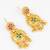 gold plated kemp stone necklace set