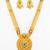 gold plated kemp stone necklace set