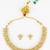 gold plated mint beads necklace set