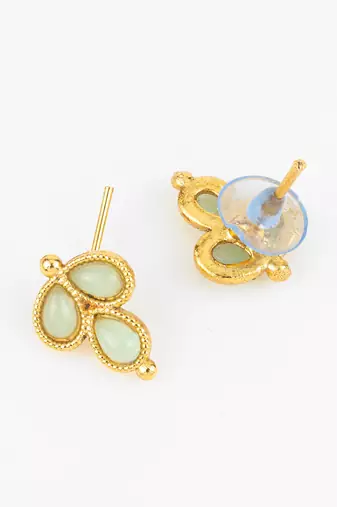 gold plated mint beads necklace set