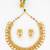 gold plated pearl kundan necklace set
