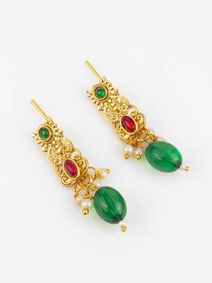 gold plated temple necklace set 3