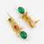 gold plated temple necklace set