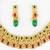 gold plated temple necklace set