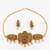 gold plated laxmi pearl necklace set