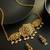 gold plated laxmi pearl necklace set