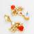 gold plated multistrand necklace set