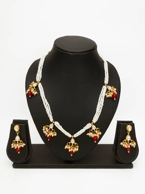 gold plated multistrand necklace set 1