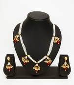gold plated multistrand necklace set