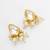 gold plated white kundan bridal set
