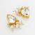 gold plated white kundan bridal set