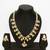 gold plated white kundan bridal set