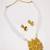 antique gold kundan pendant long necklace with seed pearls and jhumka earrings