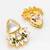 kundan meenakari choker necklace set with mint green beads, white enamel lotus earrings