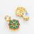 gold plated white pearl necklace set
