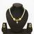 gold plated white pearl necklace set