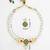 gold plated white pearl necklace set