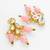 gold plated pink designer necklace set