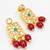 kundan choker-style necklace set with crystal beads earrings and pearl accents