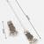 oxidized silver floral shield choker necklace set with ghungroo earrings and maang tikka