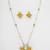 gold silver pearl necklace set