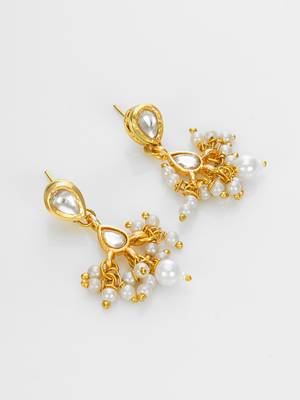 gold plated kundan choker set 3