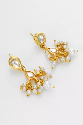 gold plated kundan choker set