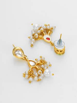 gold plated kundan choker set 4