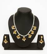 gold plated kundan choker set