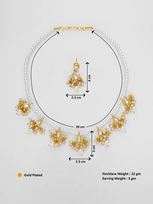 gold plated kundan choker set 5