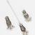 oxidized silver leaf motif choker necklace set with ghungroo drops, earrings and maang tikka