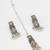 oxidized silver floral motif broad choker necklace set with ghungroo fringe, earrings and maang tikka for navratri