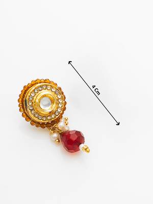 gold plated amber beaded necklace set 5