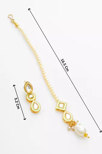 pearl kundan choker set