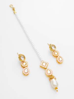white kundan bridal set 2