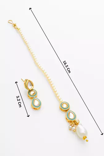 gold plated kundan choker set