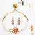 red white kundan choker set