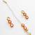 red white kundan choker set