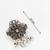 navratri special oxidized silver-tone floral pendant necklace set with earrings
