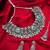 oxidized silver leaf choker necklace set with ghungroo drops, earrings and maang tikka