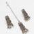 oxidized silver floral choker necklace set with ghungroo drops, earrings and maang tikka