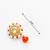 red beaded kundan choker set