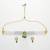 gold plated green white choker set