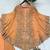 Orange faux georgette embroidered palazzo set