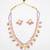 gold plated lavender kundan choker set