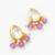gold plated lavender kundan choker set